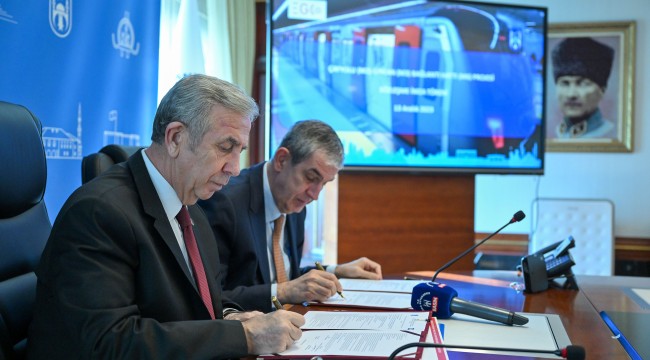 ANKARA'NIN İLK RİNG METRO HATTI OLAN ÇAYYOLU-SİNCAN METRO HATTI PROJESİ İÇİN İMZALAR ATILDI