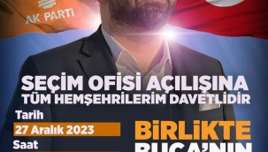 BAŞKAN KALFAOĞLU 2. SEÇİM OFİSİNİ BUCA'DA AÇTI