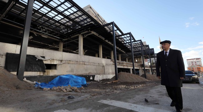 Başkan Yaşar inşaatları denetledi