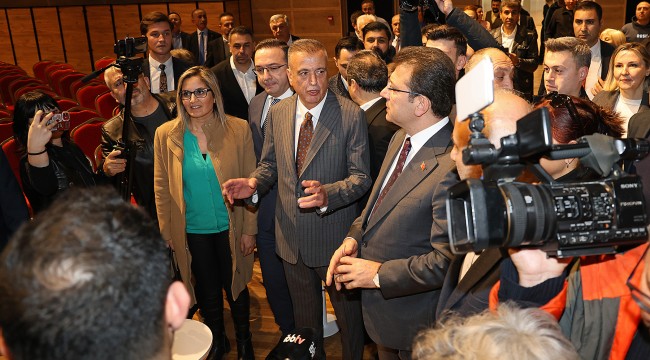 İBB BAŞKANI EKREM İMAMOĞLU, ATAŞEHİR BELEDİYESİ İNAL AYDINOĞLU KÜLTÜR MERKEZİ'Nİ ZİYARET ETTİ