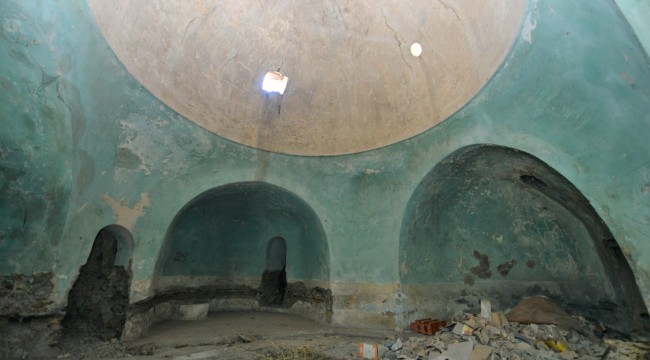 Tarihi Güpür Hamamı küllerinden yeniden doğacak