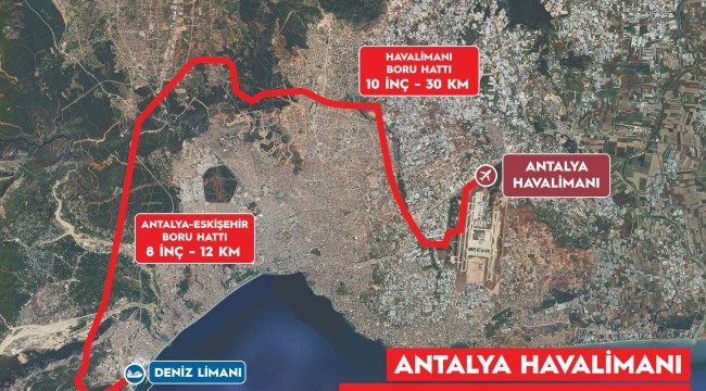 40 KM'LİK BORU HATTI İLE YILLIK 60 BİN TANKER TRAFİKTEN ÇEKİLECEK