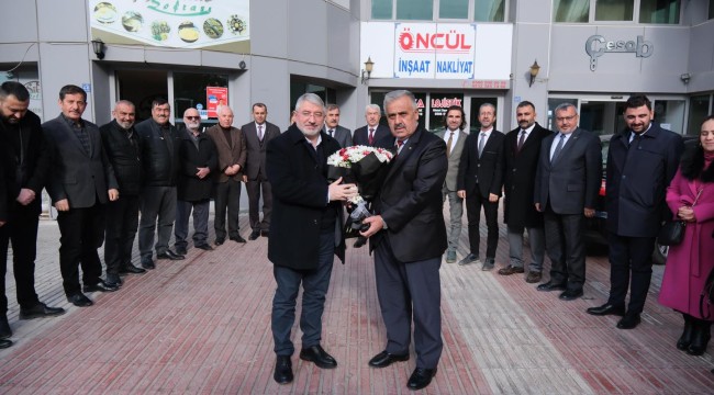 Başkan Aşgın geleneği bozmadı, ilk ziyaretini ÇESOB'a yaptı