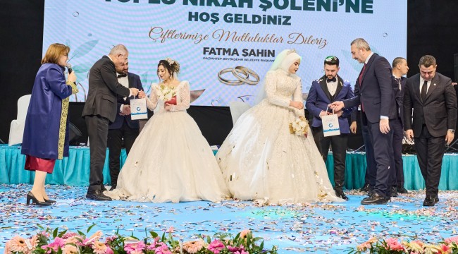 BAŞKAN FATMA ŞAHİN, 250 ÇİFTİN NİKAHINI KIYDI