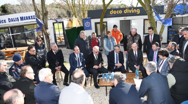 Belediye Başkanı Helvacıoğlu, Vali Sezer'e mücavir alanlardaki liman ve arıtma konusundaki problemleri aktardı