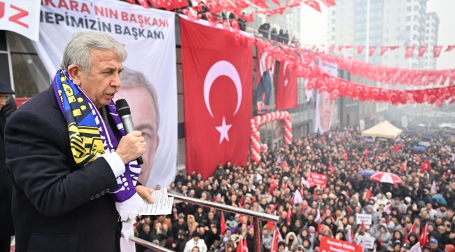 MANSUR YAVAŞ İLK SEÇİM KOORDİNASYON MERKEZİ'Nİ KEÇİÖREN'DE AÇTI
