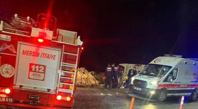 Mersin'de otobüs kazası: 9 ölü, 30 yaralı