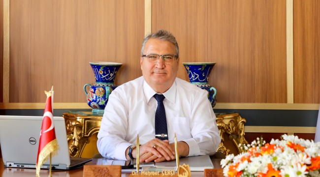 BAŞKAN ÇERÇİ MİRAÇ KANDİLİ'Nİ KUTLADI 