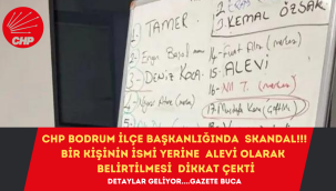 CHP Bodrum ilçe başkanlığında skandal!