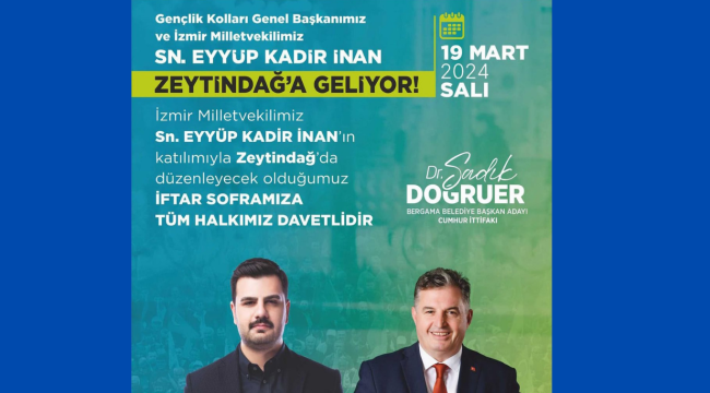 BERGAMA'DA AK PARTİ'YLE İFTAR SAATİ