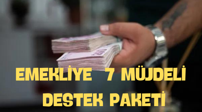 Emekliye 7 müjdeli destek paketi yolda!