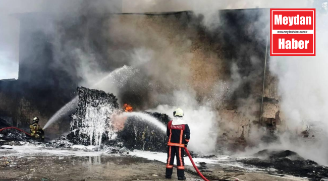 Ankara'da geri dönüşüm fabrikasında yangın