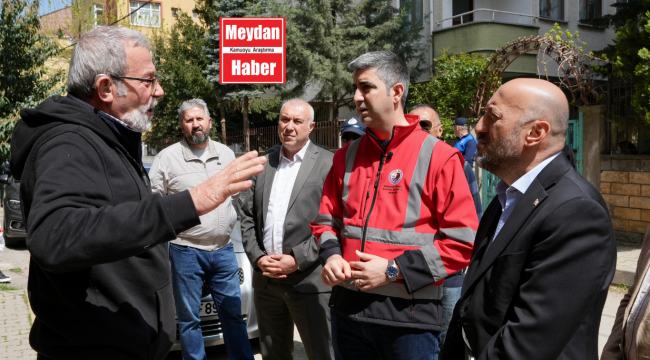 Başkan Gökhan Yüksel, Cevizlideki Balkon Çökmesiyle Alakalı İncelemelerde Bulundu