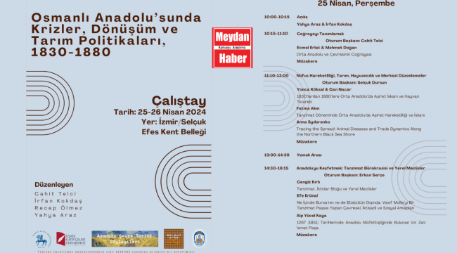 EFES SELÇUK TARIM POLİTİKALARI ÇALIŞTAYINA EV SAHİPLİĞİ YAPACAK