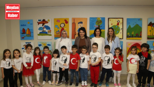 Kartal Belediyesi Kreş Öğrencilerinden Resim Sergisi