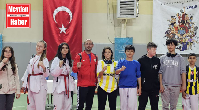 TAEKWONDO YILDIZLAR İZMİR İL ŞAMPİYONASI'NDA FOÇA RÜZGARI