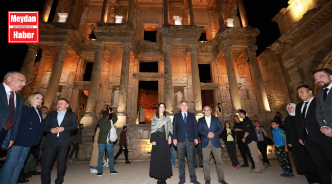 BAŞKAN CERİTOĞLU SENGEL: GECE MÜZECİLİĞİ UYGULAMASI EFES SELÇUK'A DA KATKI SAĞLAYACAK