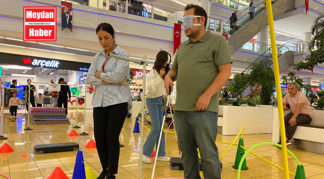 BÜYÜKŞEHİR'DEN "EMPATİ PARKURU" FARKINDALIK PROJESİ