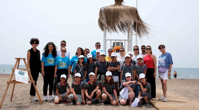 Çocuklar kum zambakları ve carettalarla buluştu