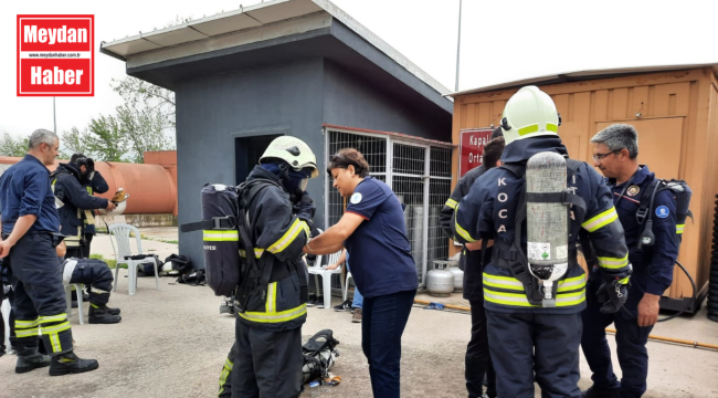 Tekirdağ'dan gelip itfaiyeden eğitim aldılar