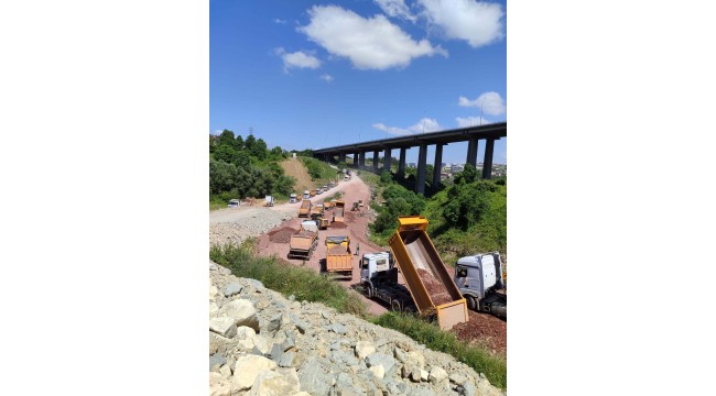 Wilcynski Caddesi'nde yol çalışmasına devam