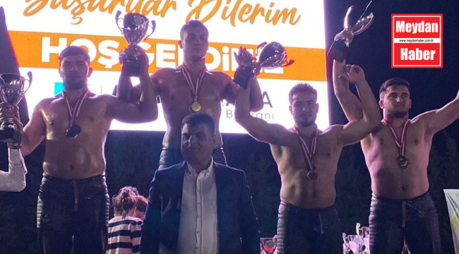 YUNUSEMRELİ YAĞLI GÜREŞÇİ MELİH ÖZDEMİR'DEN ALTIN MADALYA