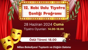 12. NEBİ USLU TİYATRO ŞENLİĞİ BAŞLIYOR