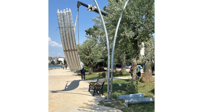  Değirmendere sahiline dekoratif aydınlatma