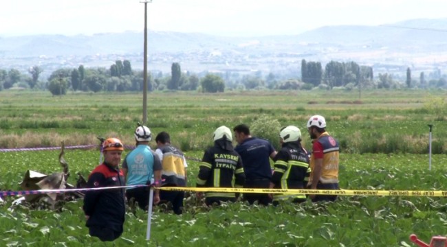 Kayseri'de eğitim uçağı düştü: 2 şehit