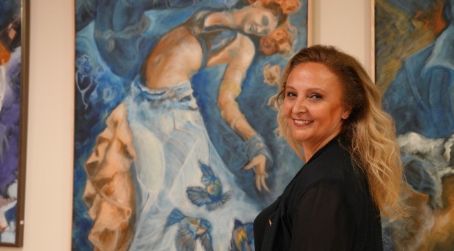 Sanatçı Çiğdem Yetin'in Sergisi, Kartal Belediyesi'nde Açıldı