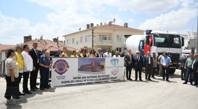 Başkan Levent Koç sözünü tuttu: Kadınlar Lokali'nin Temeli Atıldı!