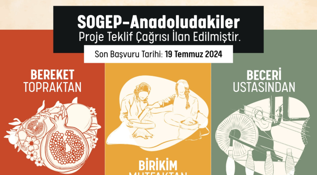 GEKA, 2024 YILI SOSYAL GELİŞMEYİ DESTEKLEME PROGRAMI (SOGEP)- ANADOLUDAKİLER PROGRAMINI AÇIKLADI.
