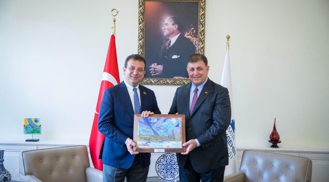 Tugay, İmamoğlu'nu makamında ağırladı