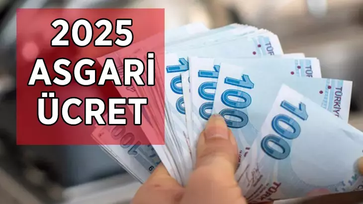2025 asgari ücreti 22 bin 104 TL olarak belirlendi