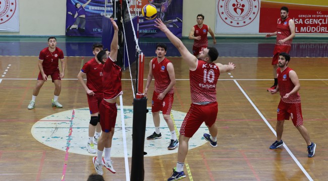 YURTLİG Erkekler Ege Bölge Birinciliği Voleybol Müsabakaları Manisa'da Başladı